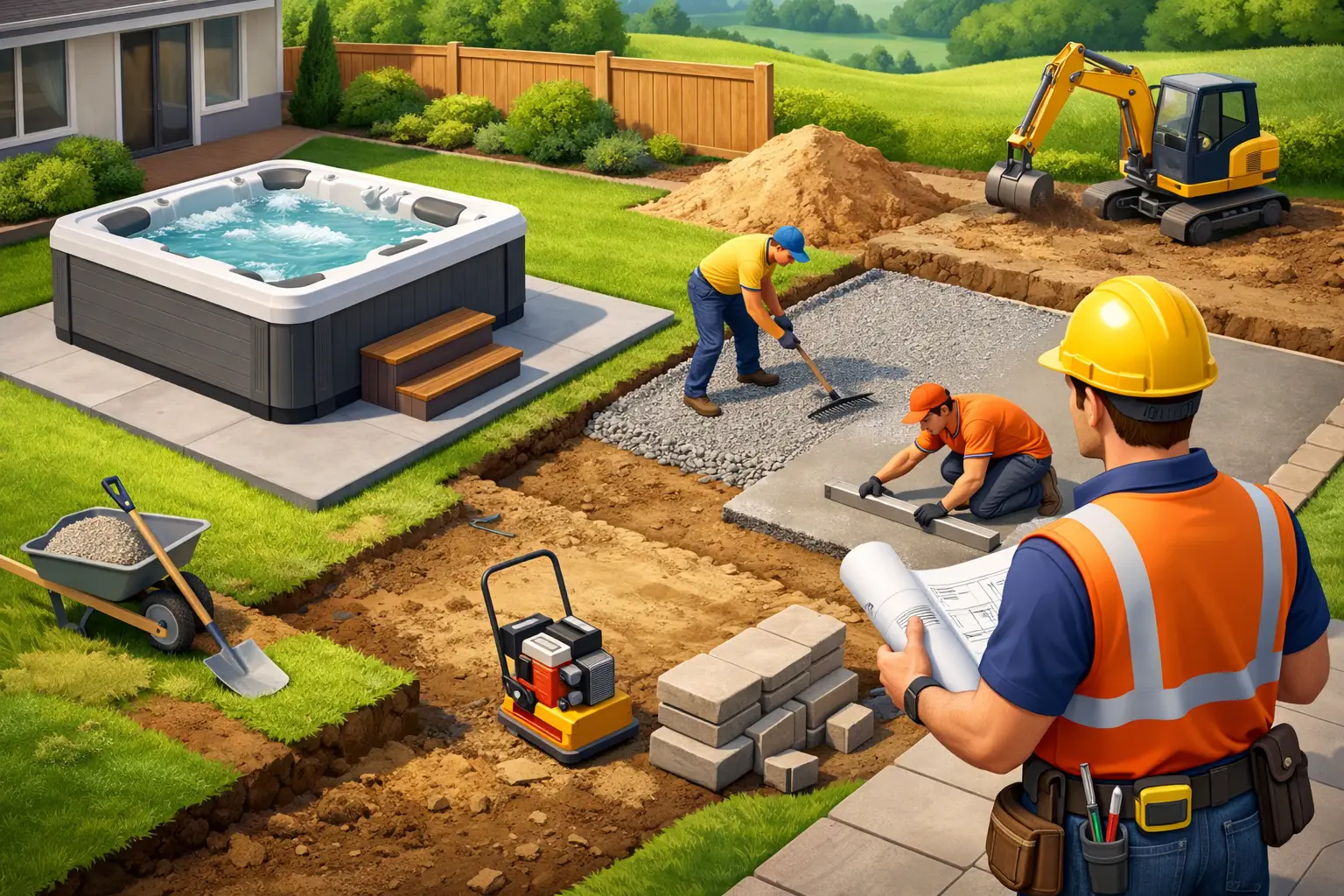 Choosing a Hot Tub Site Preparation Contractor